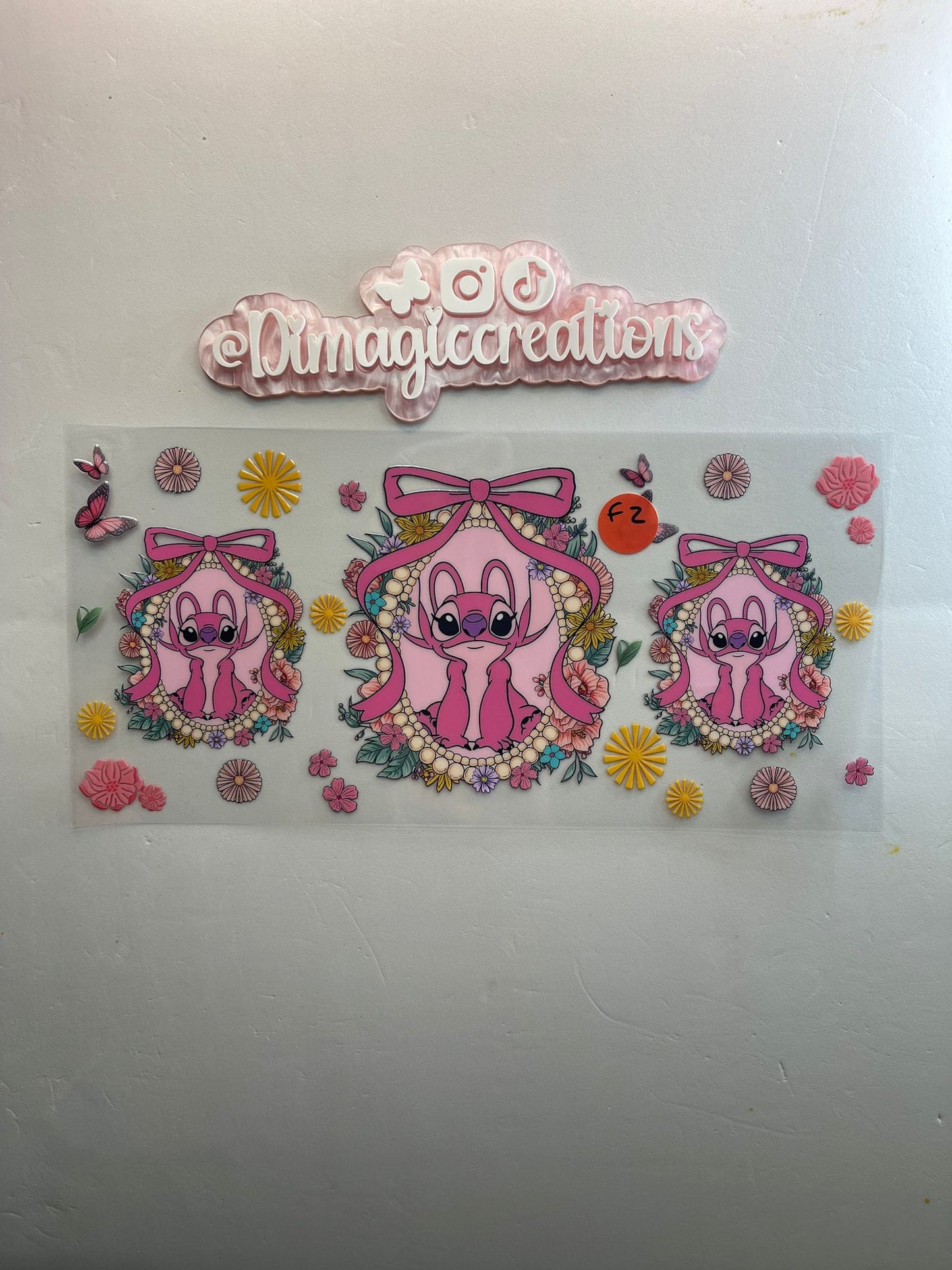 Sticker Lilo Stitch pink