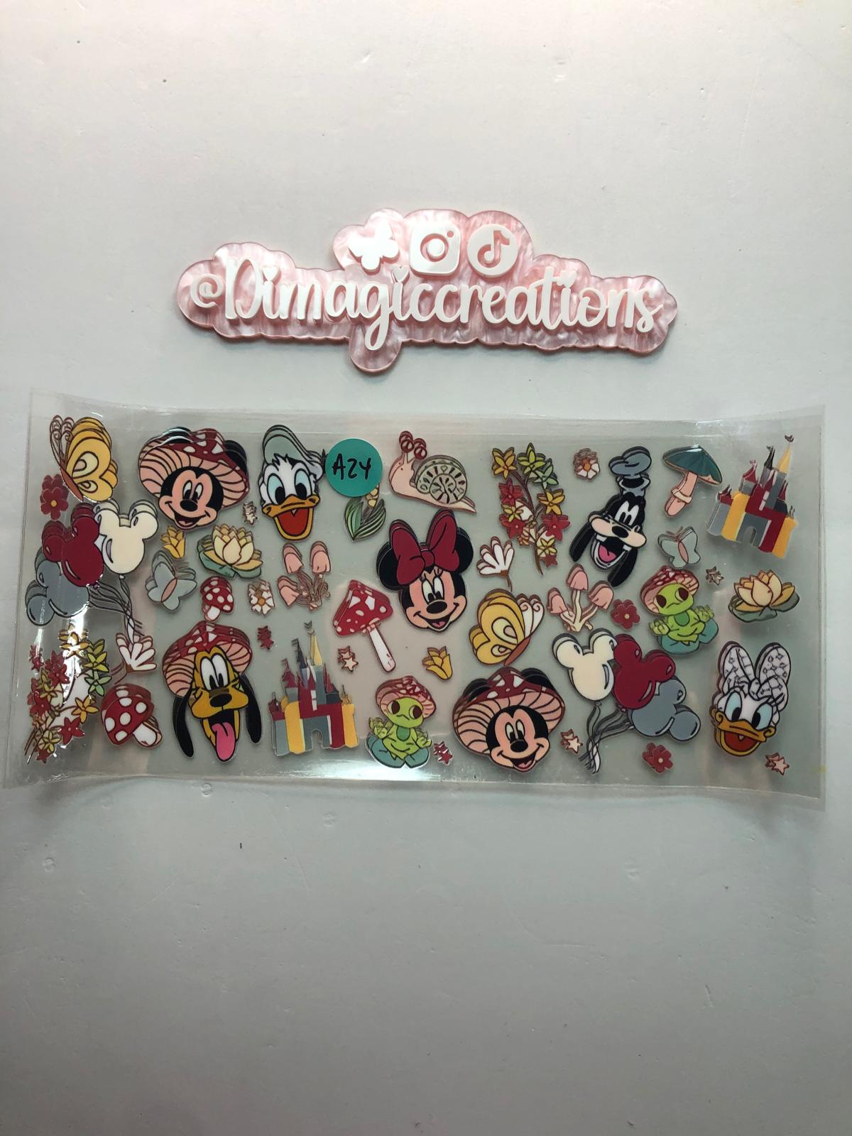 Disney Characters Sticker (A24)
