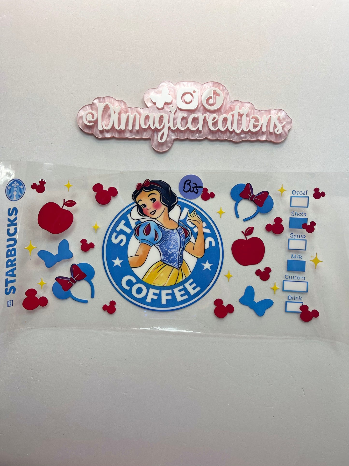 Snow White Starbucks B35