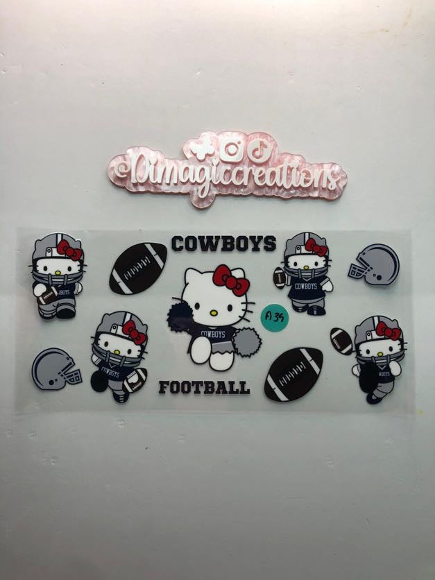 Hello Kitty Cowboys Football A39