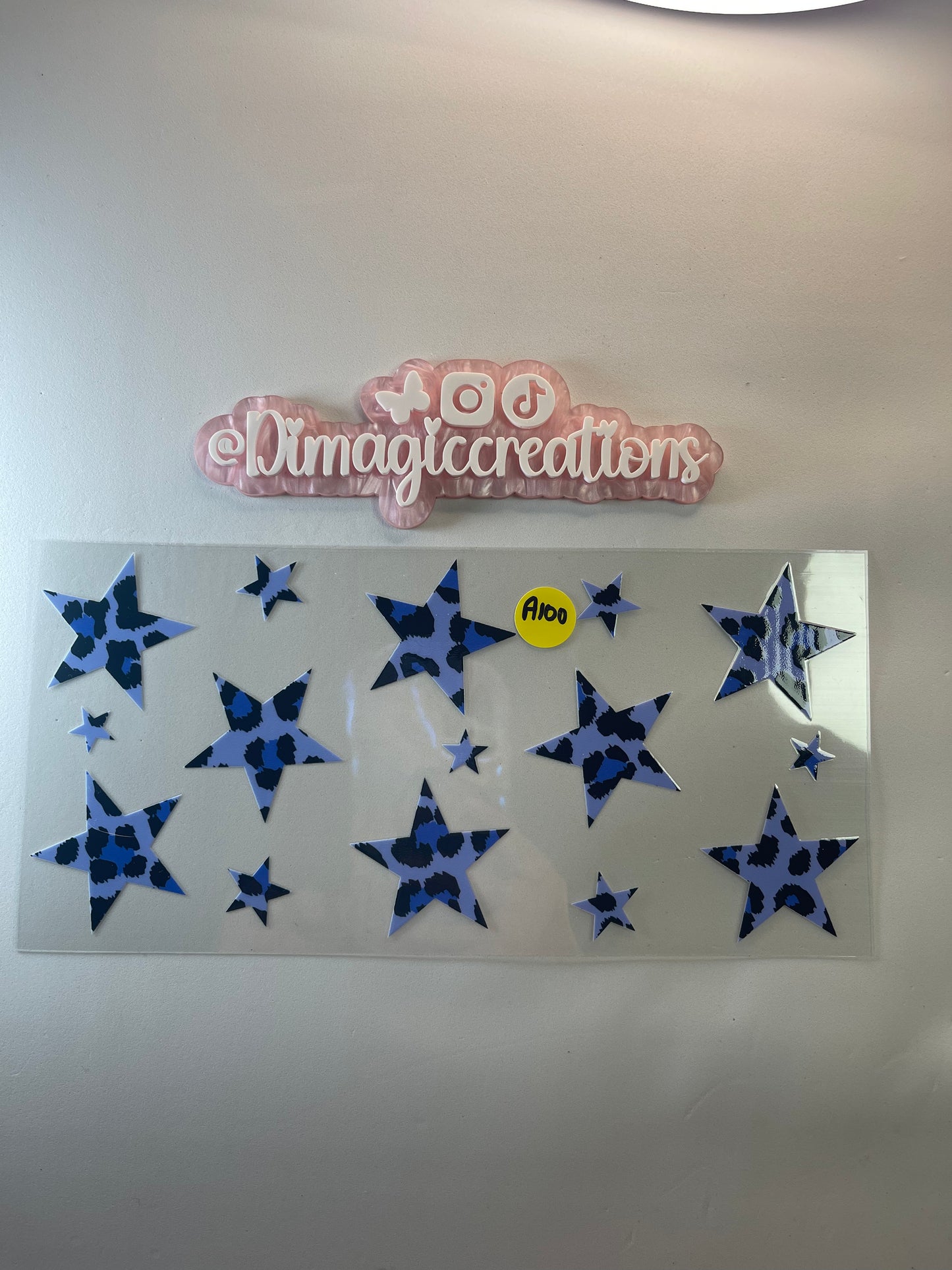 Blue Stars Sticker A100