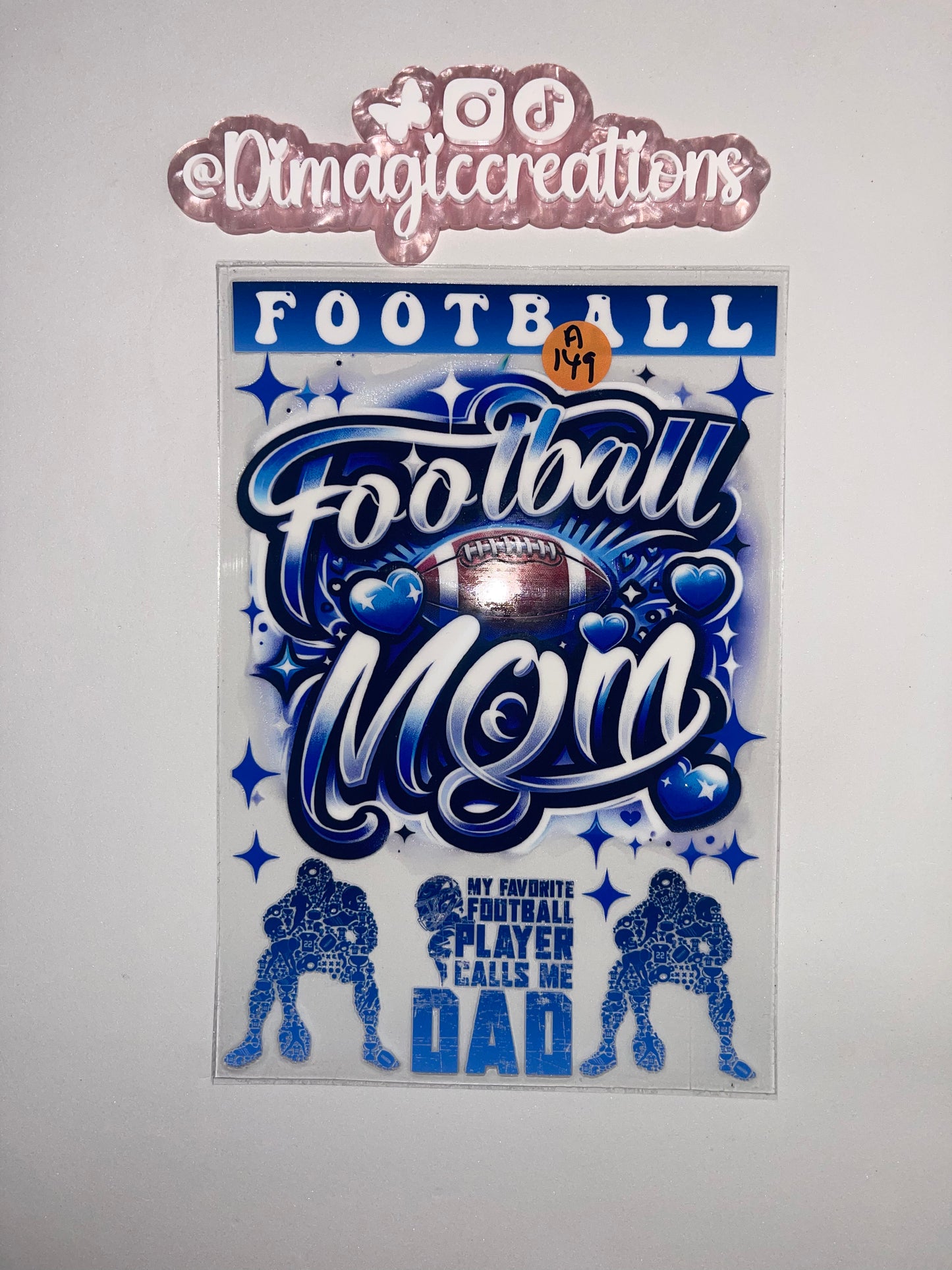 Football Mom Sticker A149