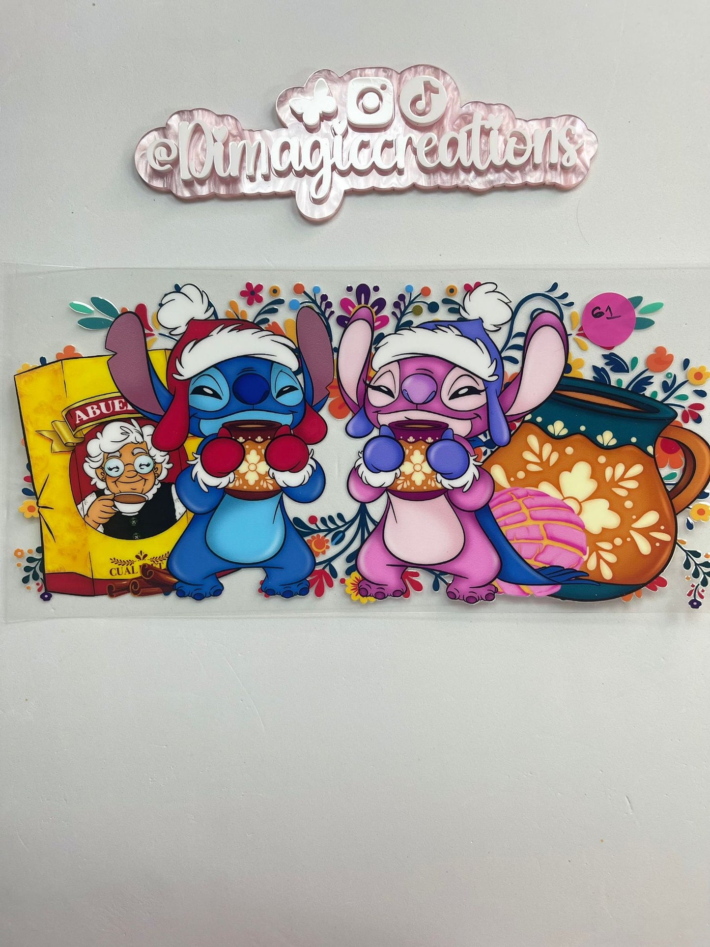 Sticker Lilo Stitch Winter