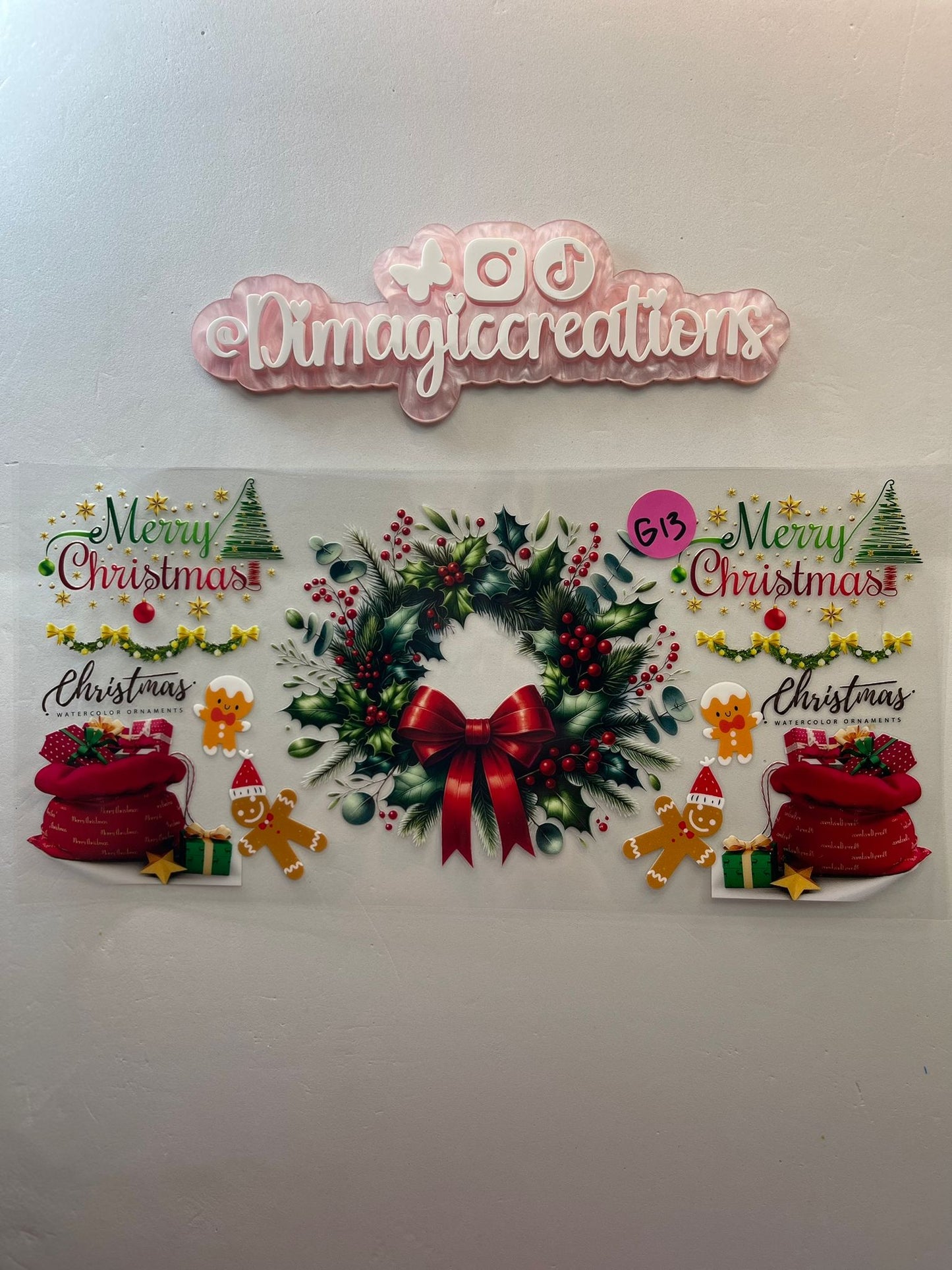 Merry Christmas Sticker (G13)