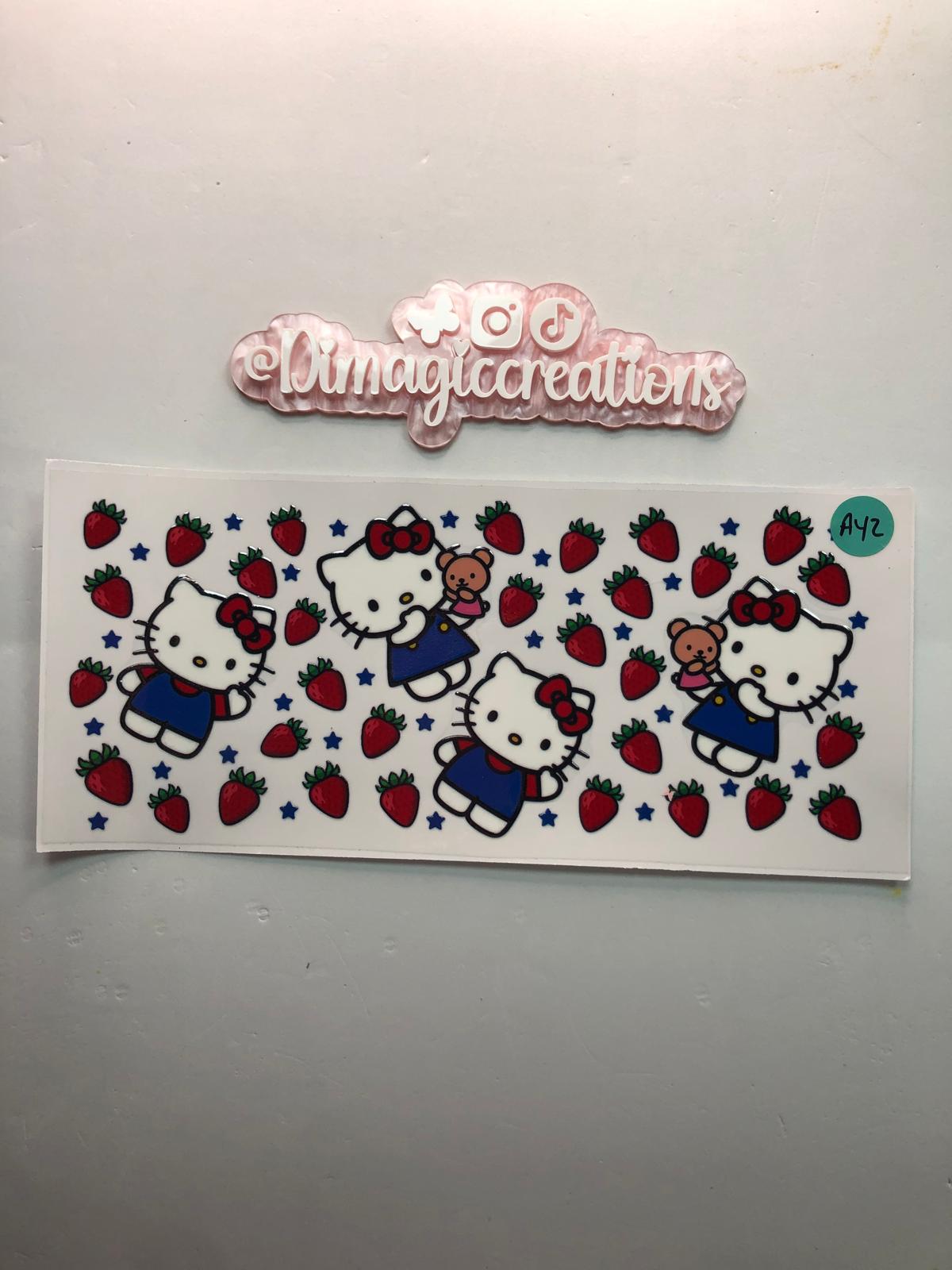 Hello Kitty Strawberry Sticker (A42)