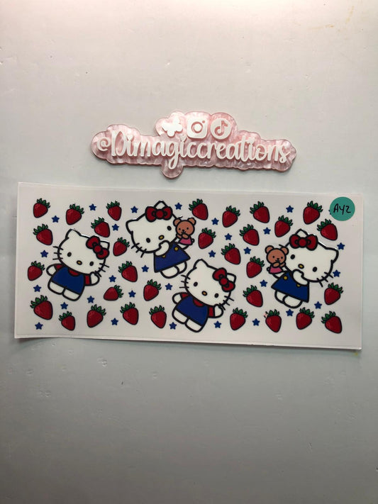 Hello Kitty Strawberry Sticker (A42)