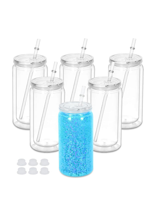 16oz acrylic clear snowglobe