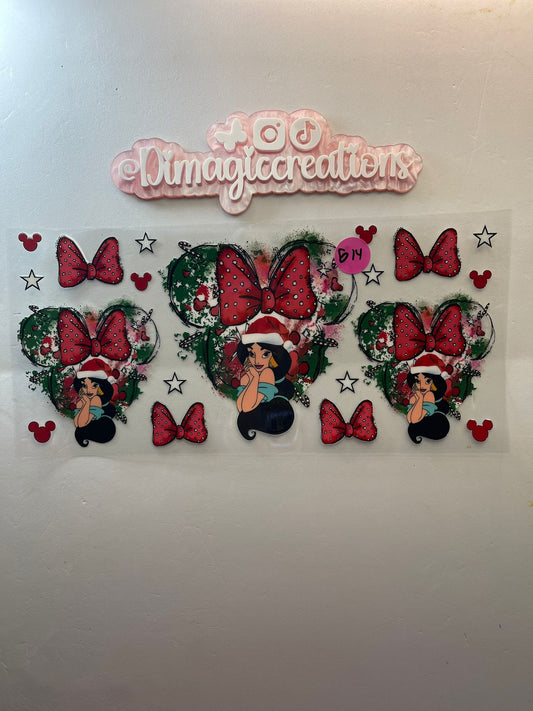 Aladin Disney Christmas Sticker (G14)