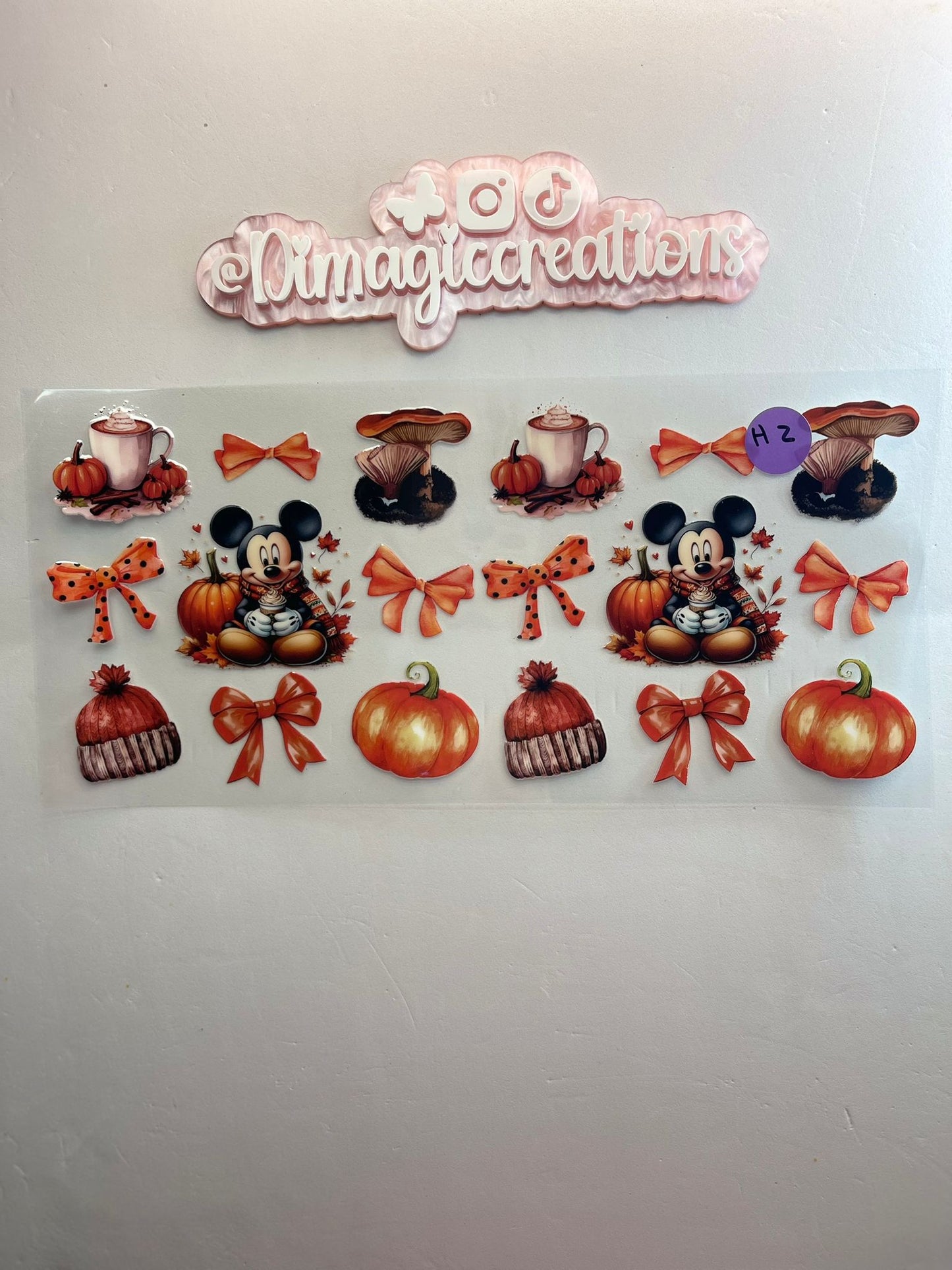 Fall Disney Sticker