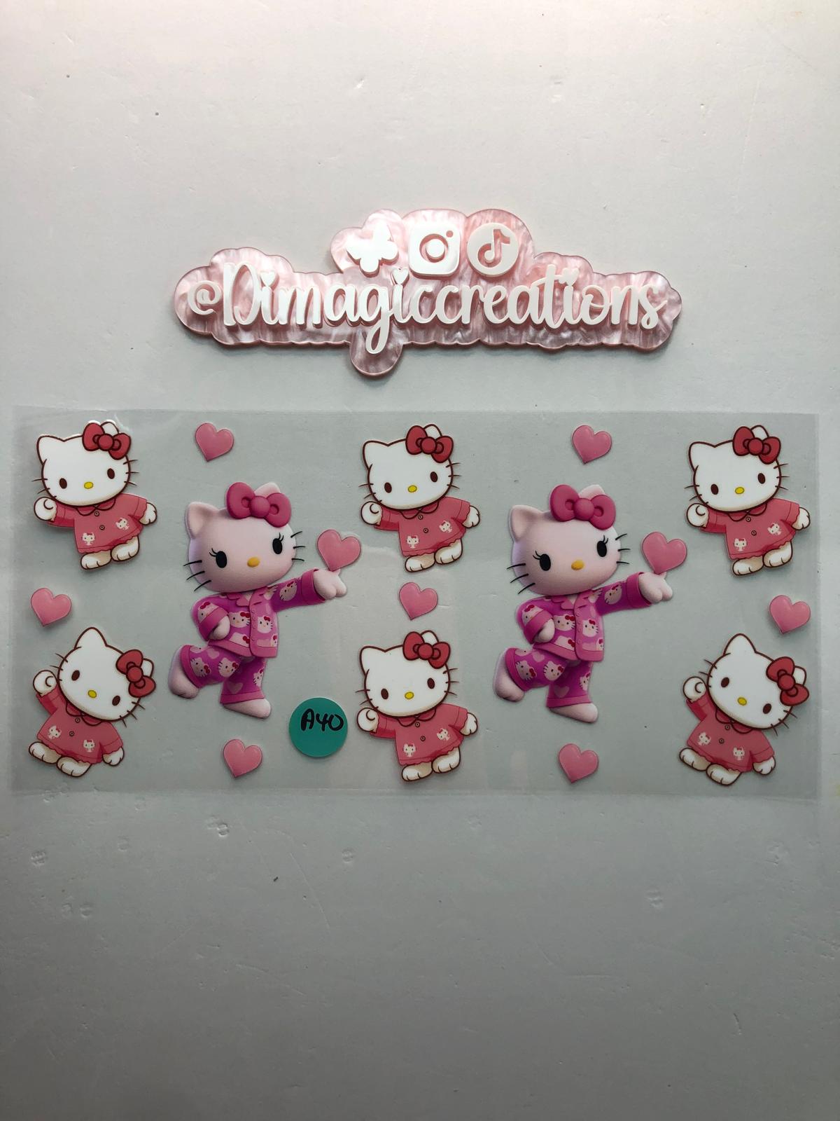 Hello Kitty Pajamas Sticker (A40)