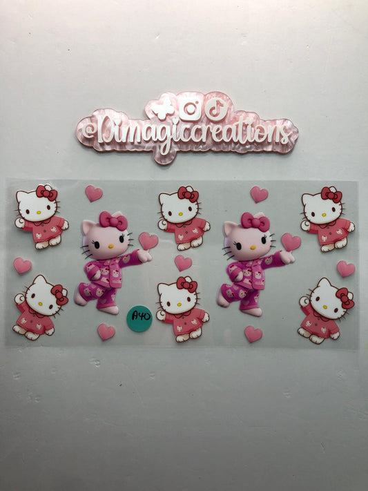 Hello Kitty Pajamas Sticker (A40)