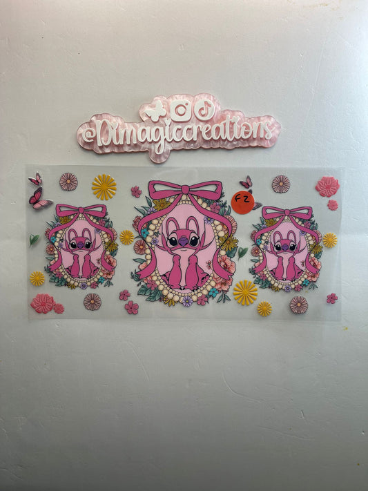 Sticker Lilo Stitch pink