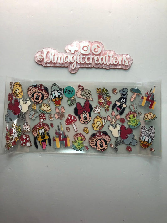 Disney Characters Sticker (A24)