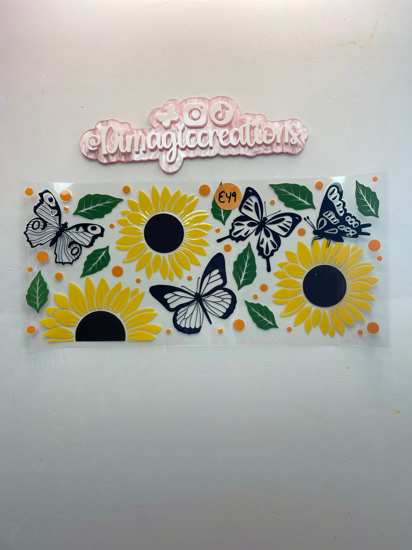 Sunflower and Butterflies E49