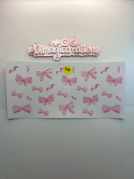 Pink Bow D32