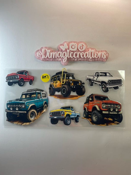 Road Cars Sticker A97