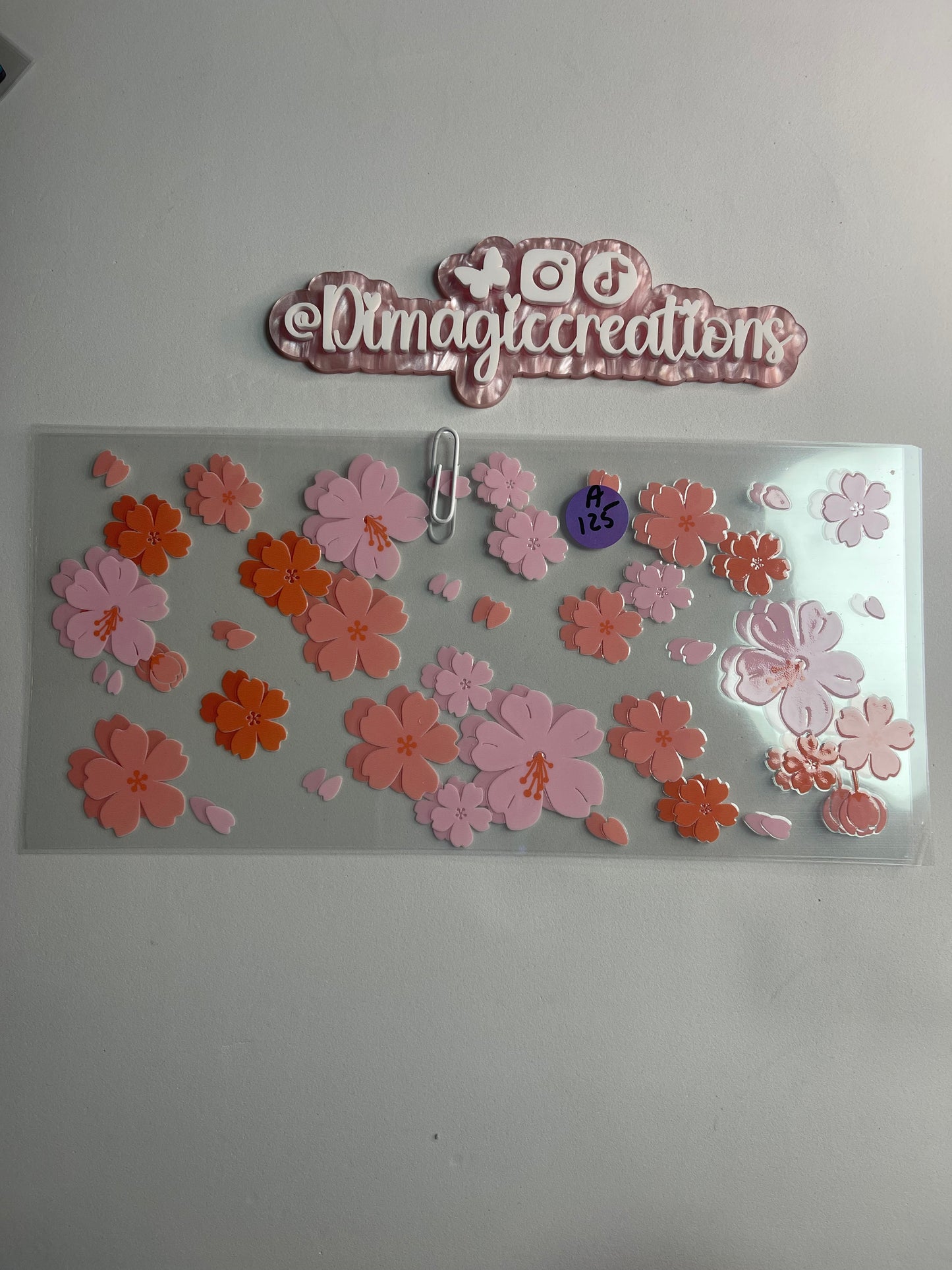 Pink Flowers A125