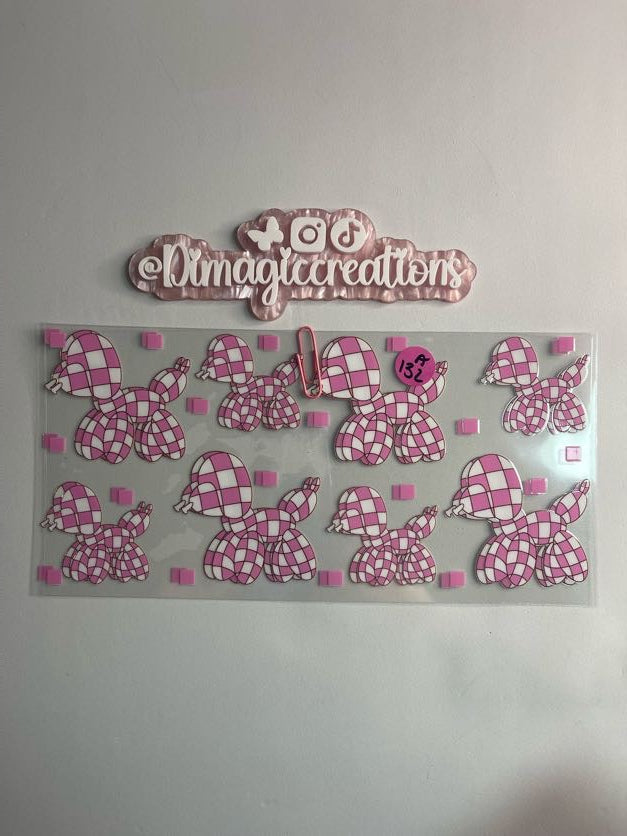 Pink Puppies Sticker A132