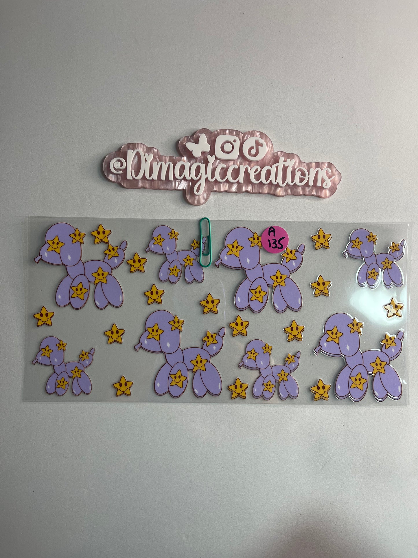 Star Dog Sticker A135