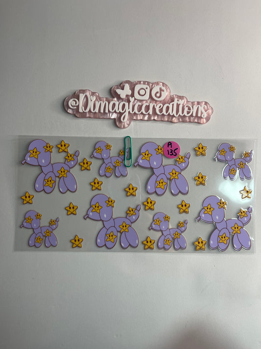 Star Dog Sticker A135