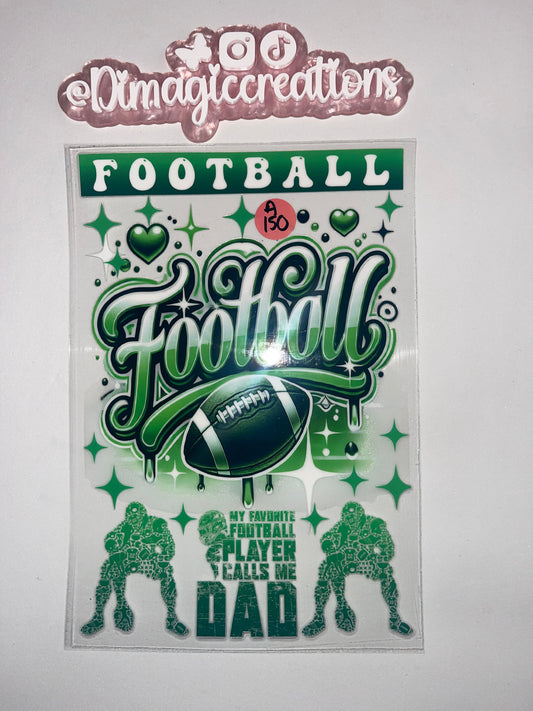 Football Green Sticker A150