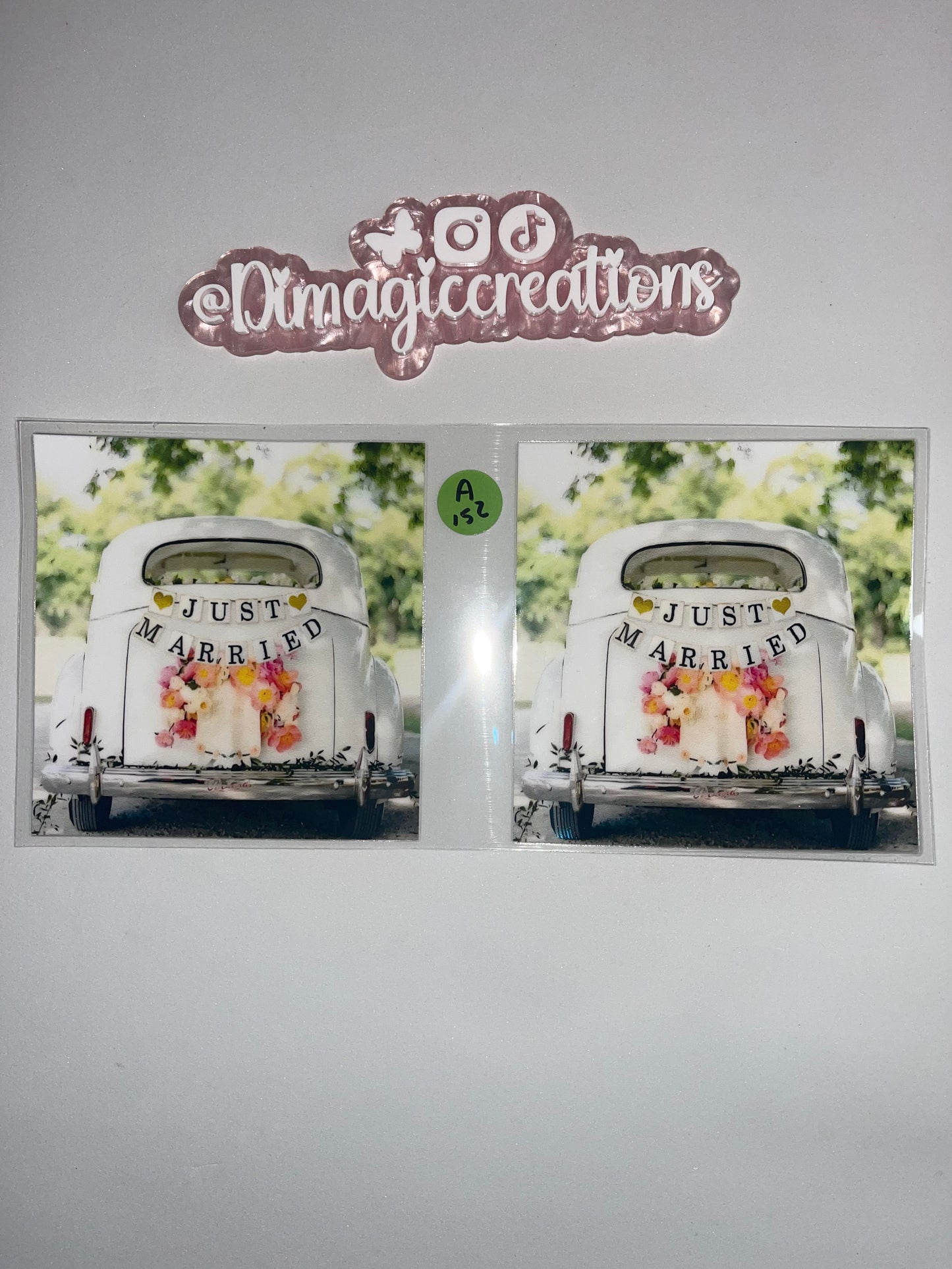 Just Married Sticker A152