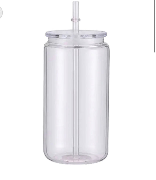 NO GLITTER Plastic Blank Cup 16oz