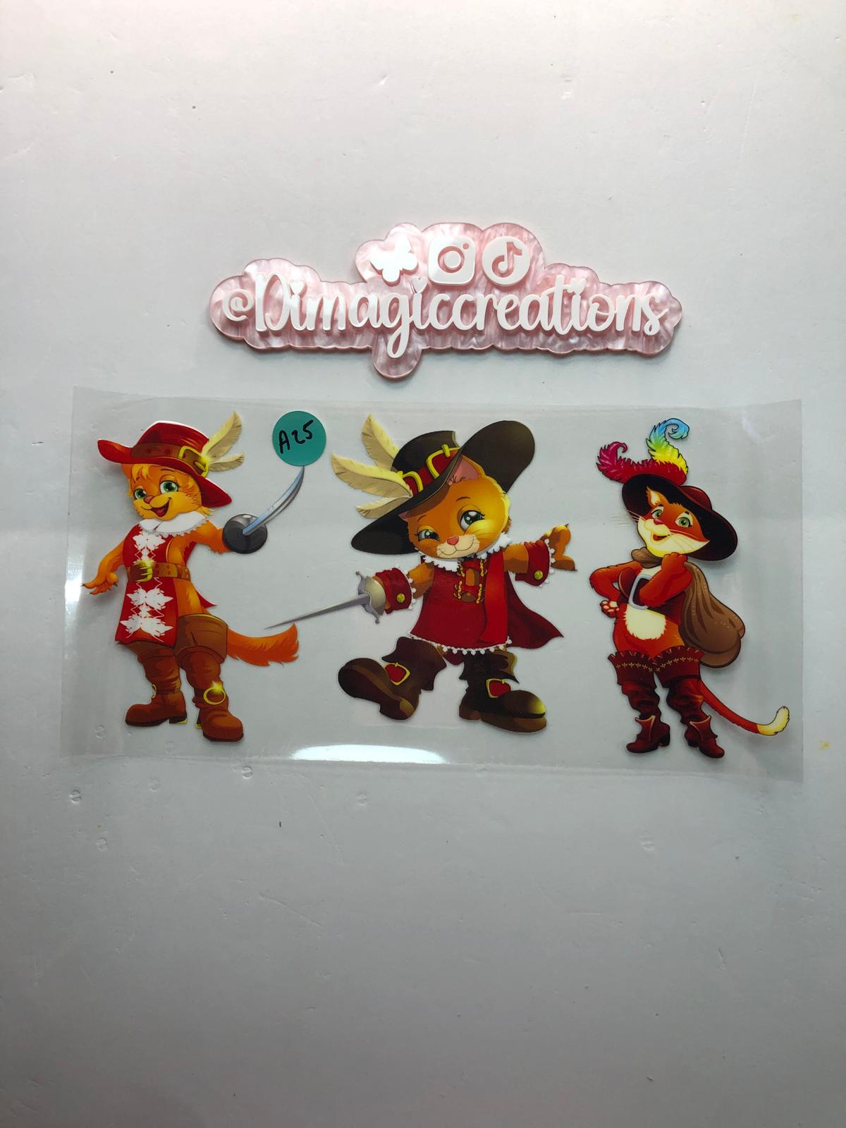 Cute Puss in Boots Sticker (A25)