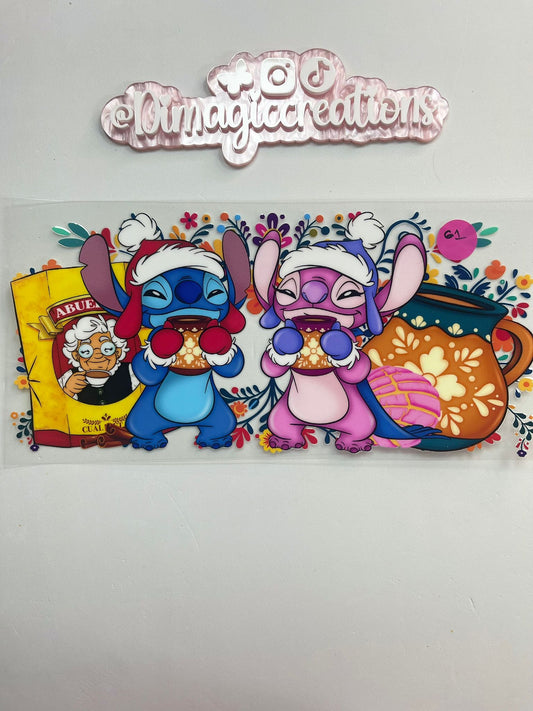 Sticker Lilo Stitch Winter