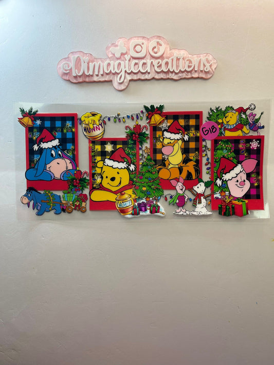 Christmas Pooh & Co Sticker (G18)